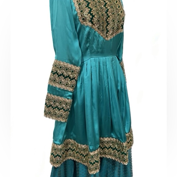 Afghan Clothes Turquoise double layer - Picture 3 of 5